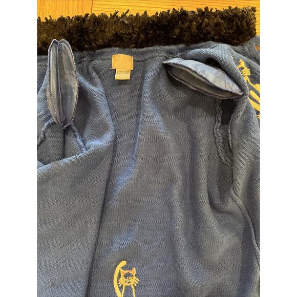 Berek Cardigan Sweater Large Embroidered Cats Beaded Paw Buttons Artsy Unique - Picture 12 of 12